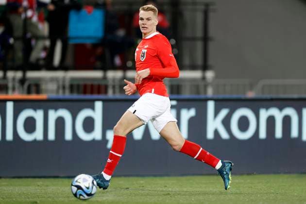 LIENHART Philipp Team Oesterreich DFB Freundschaftsspiel Oesterreich Deutschland 2 0 am 21 11 2023 in Wien DFL REGULATIONS PROHIBIT ANY USE OF PHOTOGRAPHS as IMAGE SEQUENCES and or QUASI VIDEO Copyright: xLacixPerenyix