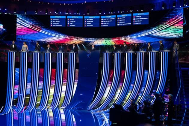 Symbolic image Result of the group stage draw, GER, UEFA Euro 2024 Final Draw, Draw Elbphilharmonie Hamburg, 02 12 2023 GER, UEFA Euro 2024 Final Draw, Draw Elbphilharmonie Hamburg, 02 12 2023 Hamburg Copyright: xEibner-Pressefoto Memmlerx EP_MMR