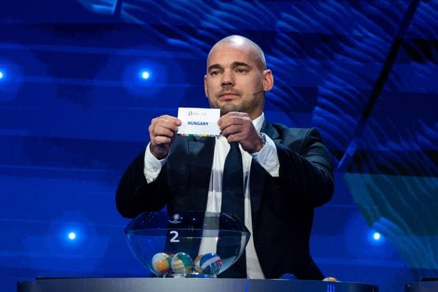Wesley Sneijder Netherlands lost Hungary in Group A, GER, UEFA Euro 2024 Final Draw, Draw Elbphilharmonie Hamburg, 02 12 2023 GER, UEFA Euro 2024 Final Draw, Draw Elbphilharmonie Hamburg, 02 12 2023 Hamburg Copyright: xEibner-Pressefoto Memmlerx EP_MMR