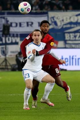 02 12 2023, xgox, Fussball 2 Bundesliga, 1 FC Magdeburg 1 FC Kaiserslautern emspor, v l Baris Atik 1 FC Magdeburg Almamy Toure 1 FC Kaiserslautern Zweikampf, Aktion, action, battle for the ball DFL DFB REGULATIONS PROHIBIT ANY USE OF PHOTOGRAPHS as IMAGE SEQUENCES and or QUASI VIDEO Magdeburg