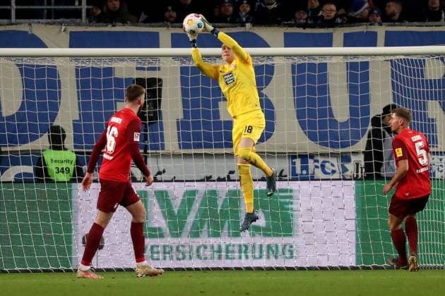 02 12 2023, xgox, Fussball 2 Bundesliga, 1 FC Magdeburg 1 FC Kaiserslautern emspor, v l Julian Krahl 1 FC Kaiserslautern DFL DFB REGULATIONS PROHIBIT ANY USE OF PHOTOGRAPHS as IMAGE SEQUENCES and or QUASI VIDEO Magdeburg