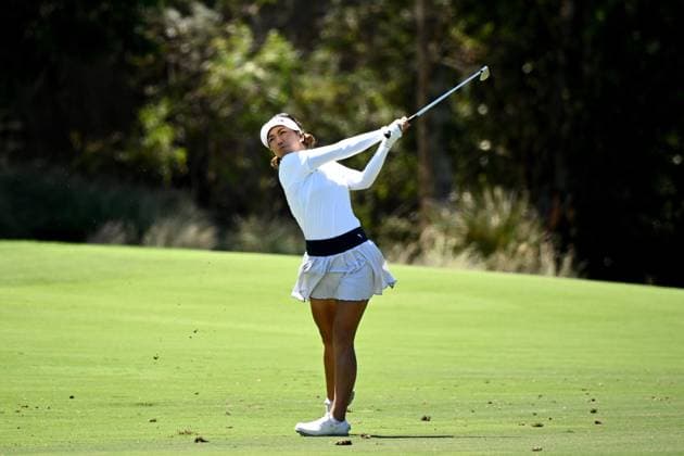 GOLF AUSTRALIAN OPEN, Jenny Shin of South Korea plays a shot from the 9th Fairway during Round 4 of the Women?s Australian Open 2023 at the Australian Golf Club in Sydney, Sunday, December 3, 2023. ( NO ARCHIVING, EDITORIAL USE ONLY, NO USE IN BOOKS WITHOUT CONSENT SYDNEY NEW SOUTH WALES AUSTRALIA  Copyright: xDANxHIMBRECHTSx 20231203001872949070