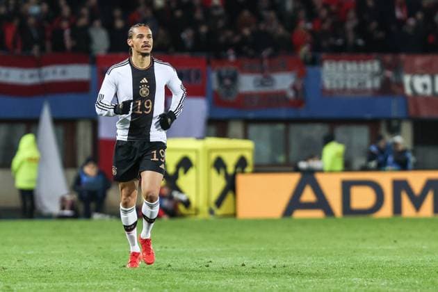 Sport, Football, UEFA international match season 2023 24 Friendly match Austria Germany 21 11 2023, Ernst Happel Stadion Vienna Leroy Sane Germany, 19 Vienna Ernst Happel Stadion Vienna Vienna Austria
