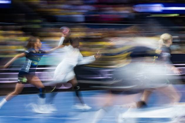 231203 Jamina Roberts of Sweden during the IHF Women?s World Championship handball match between Senegal and Sweden on December 3, 2023 in Gothenburg Photo Mathias Bergeld BILDBYRAN kod MB MB0792 handball handboll handball bbeng vm handball vm handbolls vm ihf handball world championship world handball championship 2023 world championship 2023 senegal sverige sweden 5 dam women kvinner  Copyright: MATHIASxBERGELD BB231203MB120