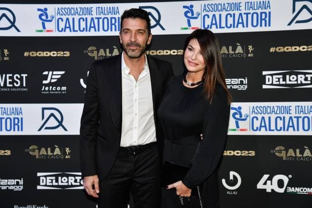 Fußball, Italien, Gran Gala del Calcio AIC in Mailand Photo Claudio Furlan LaPresse 04-12-2023 Milan, Italy - Grand Football Gala organized by AIC Foto Claudio Furlan LaPresse 04-12-2023 Milano, Italia - Gran Gala del Calcio organizzato da AIC Nella foto: Gigi Buffon Ilaria D& x2019;Amico Photo Claudio Furlan LaPresse 04-12-2023 Milan, Italy - Grand Football Gala organized by AIC  Copyright: xClaudioxFurlan LaPressex