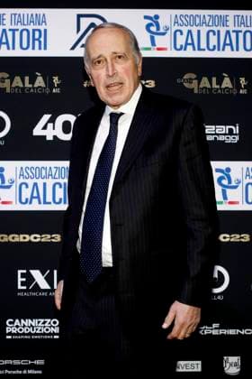 Fußball, Italien, Gran Gala del Calcio AIC in Mailand December 4, 2023, Milano: Giancarlo Abete in occasion of the 2023 edition of the event Gran Gala Football AIC organized by the Italian Footballers Association, in Milan, Italy, 04 December 2023. ANSA MOURAD BALTI TOUATI. GRAN GALA AIC, A MILANO IL MEGLIO DELLE SERIE A  - ZUMAa110 20231204_zaf_a110_029 Copyright: xMouradxBaltixTouatix xZ13x