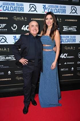Milan, Red carpet Great football gala - AIC Milan, Red carpet Gran gala del calcio - AIC In the photo: Federica Masolin, Paolo Cievoli Milan Italy  Copyright: xIPA ABACAx