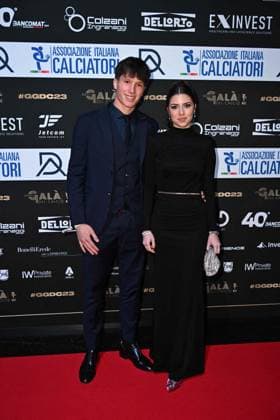 Milan, Red carpet Great football gala - AIC Milan, Red carpet Gran gala del calcio - AIC In the photo: Giovanni Fabbian Milan Italy  Copyright: xIPA ABACAx