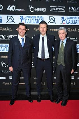 Milan, Red carpet Great football gala - AIC Milan, Red carpet Gran gala del calcio - AIC In the photo: Rocchi Gianluca, Daniele Orsato Milan Italy  Copyright: xIPA ABACAx