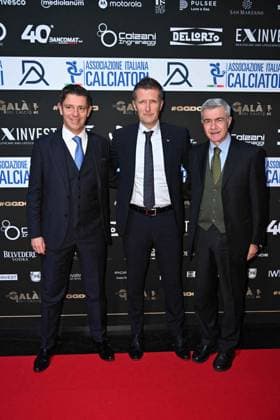 Milan, Red carpet Great football gala - AIC Milan, Red carpet Gran gala del calcio - AIC In the photo: Rocchi Gianluca, Daniele Orsato Milan Italy  Copyright: xIPA ABACAx