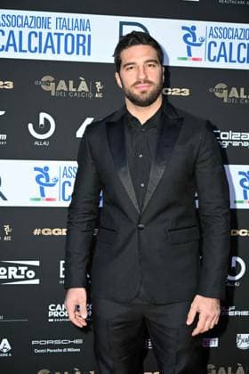 Milan, Red carpet Great football gala - AIC Milan, Red carpet Gran gala del calcio - AIC In the photo: Alvise Rigo Milan Italy  Copyright: xIPA ABACAx