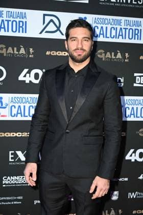 Milan, Red carpet Great football gala - AIC Milan, Red carpet Gran gala del calcio - AIC In the photo: Alvise Rigo Milan Italy  Copyright: xIPA ABACAx
