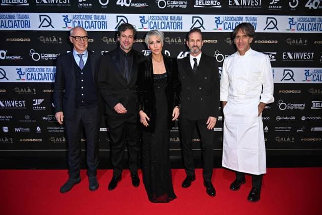 Milan, Red carpet Gran gala del calcio - AIC In the photo: Demetrio Albertini, Malika Ayane, Davide Oldani  Copyright: xManuelexMangiarottix xipa-agencyx xMangiarotti Terenghix 0371636860st