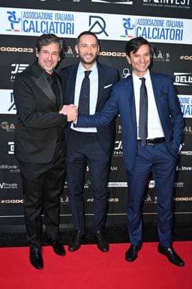 Milan, Red carpet Gran gala del calcio - AIC In the photo: Mark Iuliano, Demetrio Albertini  Copyright: xManuelexMangiarottix xipa-agencyx xMangiarotti Terenghix 0371637072st