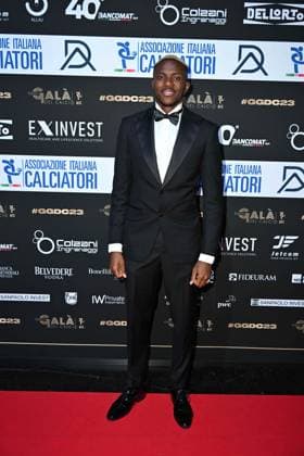 Milan, Red carpet Gran gala del calcio - AIC In the photo: Victor James Osimhen  Copyright: xManuelexMangiarottix xipa-agencyx xMangiarotti Terenghix 0371640895st