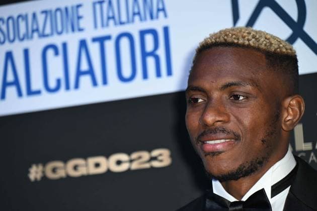 Milan, Red carpet Gran gala del calcio - AIC In the photo: Victor James Osimhen  Copyright: xManuelexMangiarottix xipa-agencyx xMangiarotti Terenghix 0371641037st
