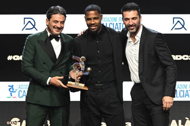 Db Milano 04 12 2023 - Gran Gala del Calcio Aic 2023 foto Daniele Buffa Image nella foto: Mike Maignan-Gianluigi Buffon 