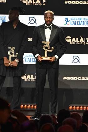 Milan, Gran gala del calcio - AIC awards ceremony In the photo: Victor Osimhen  Copyright: xManuelexMangiarottix xipa-agencyx xMangiarotti Terenghix 0371730520st