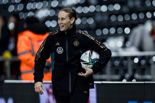 UEFA Womens Nations League Wales Germany 05 12 2023 Ann Katrin Berger Germany, 12 in Warm Up UEFA Womens Nations League, Wales Germany, Swansea, Swansea Stadium on 05 12 2023 Copyright: xBEAUTIFULxSPORTS Wunderlx