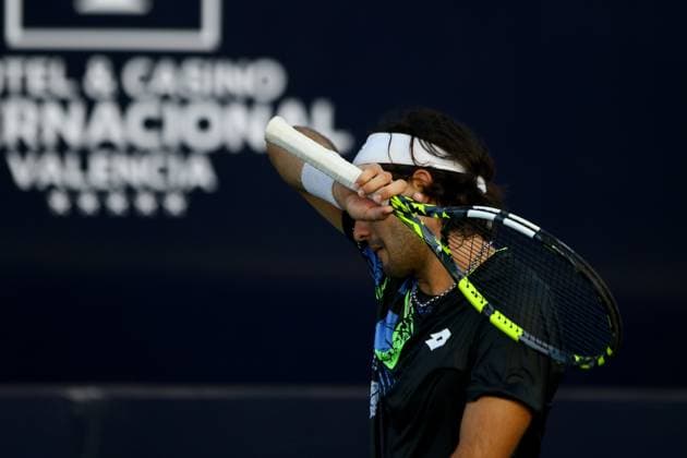 December 5, 2023, Puerto Cabello, Carabobo, Venezuela: December 05, 2023. Juan Bautista Torres, from Argentina, participates in the Dracula Open international tennis tournament in the city of Puerto Cabello, Venezuela. Photo: Puerto Cabello Venezuela - ZUMAhe3_ 0372154610st Copyright: xJuanxCarlosxHernandezx