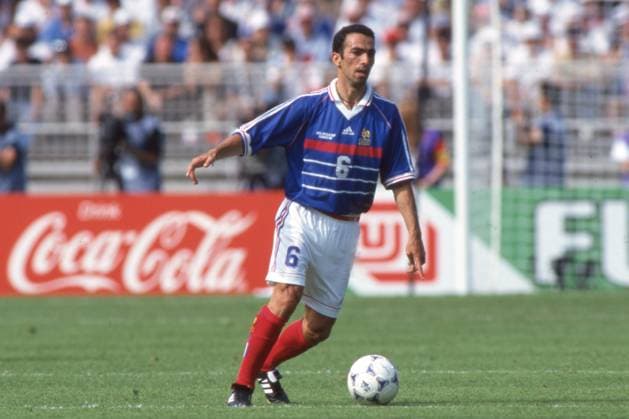 YOURI DJORKAEFF, Francia, Coppa del Mondo FIFA, Francia 1998, World Cup, France vs Denmark 2-1, 24-06-1998, Azione, Action, Single shot MONDIALI FIFA FRANCIA 1998 FRANCIA-DANIMARCA 2-1