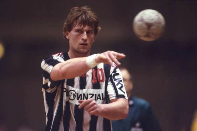 Thomas KNORR, Handballspieler, THW Kiel, Aktion, 15.02.1997, Â *** Thomas KNORR, handball player, THW Kiel, action, 15 02 1997, Â