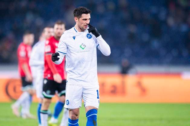 08 12 2023 Soccer, 2023 2024, 2 Bundesliga, Matchday 16, Hannover 96 Karlsruher SC Lars Stindl Karlsruhe DFL REGULATIONS PROHIBIT ANY USE OF PHOTOGRAPHS AS IMAGE SEQUENCES AND OR QUASI VIDEO Hannover Lower Saxony Germany Heinz von Heiden Arena