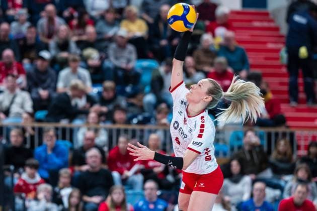 VBL Volleyball Bundesliga SC Potsdam Alianz MTV Stuttgart 9 12 2023 VBL Volleyball Bundesliga SC Potsdam Allianz MTV Stuttgart Antonia Stautz SC Potsdam 6 9 12 2023 Copyright: xBEAUTIFULxSPORTS NicolxMarschallx