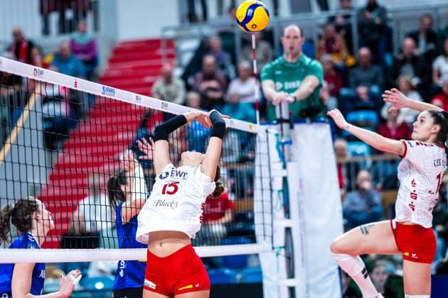 VBL Volleyball Bundesliga SC Potsdam Allianz MTV Stuttgart 09 12 2023 VBL Volleyball Bundesliga SC Potsdam Allianz MTV Stuttgart 9 12 2023 Copyright: xBEAUTIFULxSPORTS NicolxMarschallx