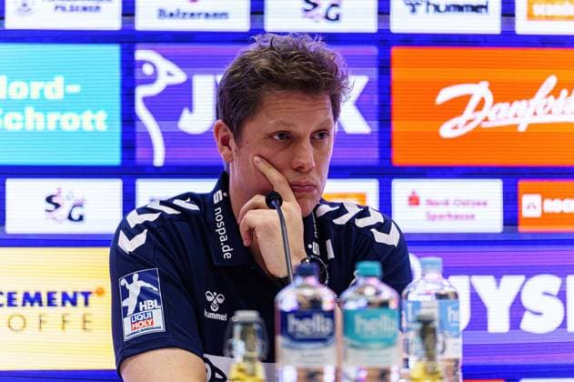Nicolej Krickau SG Flensburg Handewitt, Coach GER, SG Flensburg Handewitt vs HSG Wetzlar, Handball, Bundesliga, Matchday 16, Season 2023 2024, 08 12 2023 GER, SG Flensburg Handewitt vs HSG Wetzlar, Handball, Bundesliga, Matchday 16, Season 2023 2024, 08 12 2023 Flensburg Copyright: xEibnerxPressefoto MarcelxvonxFehrnx EP_MFN