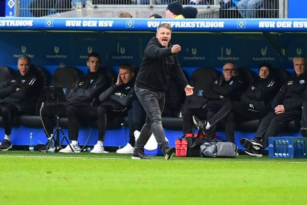 Soccer I Men I 2 Bundesliga l Hamburger SV SC Paderborn 07 I 16 Matchday I Season 2023 2024 I HSV I 09 12 2023 I Kwasniok Lukas Coach SCPaderborn07 , Sportplatz Volksparkstadion, Stellingen Hamburg Germany