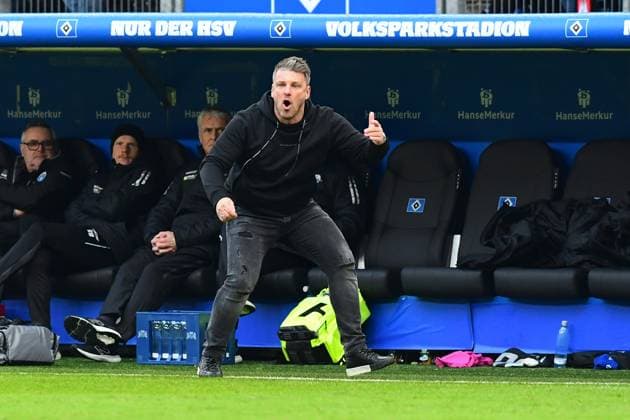 Soccer I Men I 2 Bundesliga l Hamburger SV SC Paderborn 07 I 16 Matchday I Season 2023 2024 I HSV I 09 12 2023 I Kwasniok Lukas Coach SCPaderborn07 , Sportplatz Volksparkstadion, Stellingen Hamburg Germany