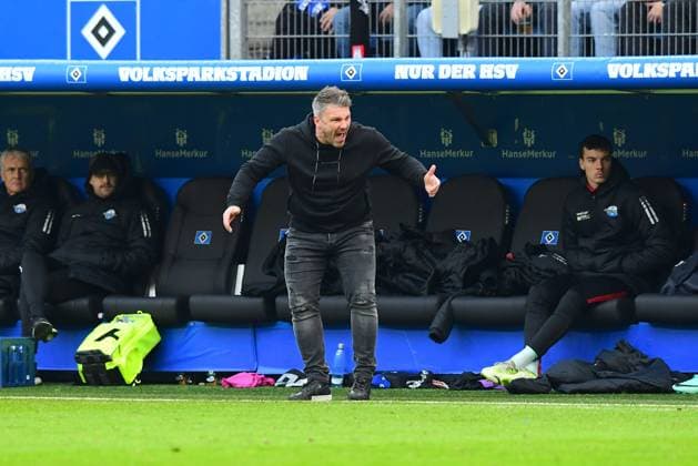 Soccer I Men I 2 Bundesliga l Hamburger SV SC Paderborn 07 I 16 Matchday I Season 2023 2024 I HSV I 09 12 2023 I Kwasniok Lukas Coach SCPaderborn07 , Sportplatz Volksparkstadion, Stellingen Hamburg Germany