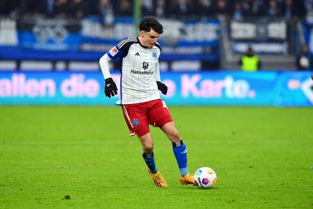 Soccer I Men I 2 Bundesliga l Hamburger SV SC Paderborn 07 I 16 Matchday I Season 2023 2024 I HSV I 09 12 2023 I Oliveira Nicolas HSV , Sportplatz Volksparkstadion, Stellingen Hamburg Germany