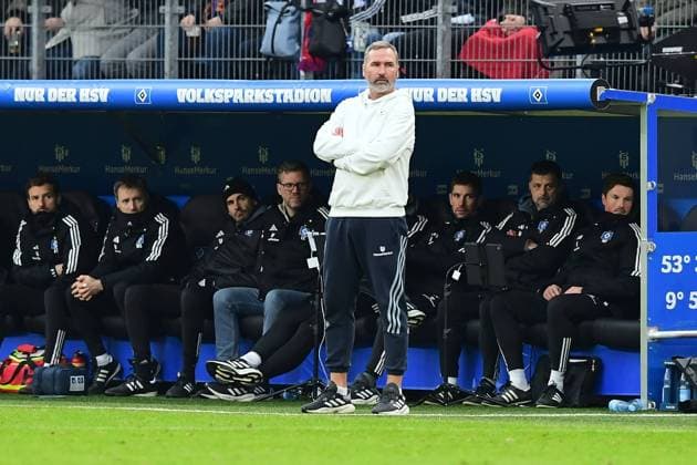 Soccer I Men I 2 Bundesliga l Hamburger SV SC Paderborn 07 I 16 Matchday I Season 2023 2024 I HSV I 09 12 2023 I Walter Tim Coach HSV is stunned , Sportplatz Volksparkstadion, Stellingen Hamburg Germany