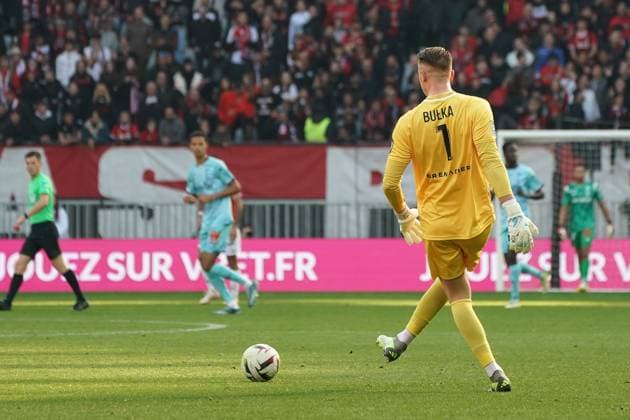 Marcin Bulka (OGC Nice) FOOTBALL : OGC Nice vs Stade de Reims - Ligue 1 Uber Eats - Nice - 10 12 2023 NorbertScanella Panoramic 