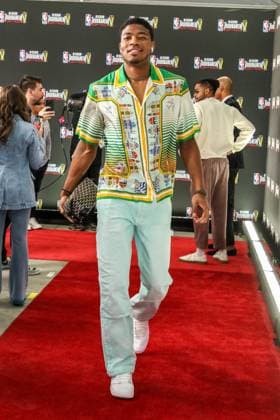 LAS VEGAS, NV - DECEMBER 9: Rui Hachimura arriving at the NBA, Basketball Herren, USA In-Season Tournament Finals Arrivals at the T Mobile Arena in Las Vegas, Nevada, on December 9, 2023. Copyright: xDeeCeexCarterx