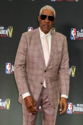 LAS VEGAS, NV - DECEMBER 9: Julius Erving arriving at the NBA, Basketball Herren, USA In-Season Tournament Finals Arrivals at the T Mobile Arena in Las Vegas, Nevada, on December 9, 2023. Copyright: xDeeCeexCarterx