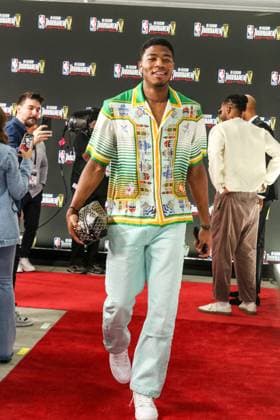 LAS VEGAS, NV - DECEMBER 9: Rui Hachimura arriving at the NBA, Basketball Herren, USA In-Season Tournament Finals Arrivals at the T Mobile Arena in Las Vegas, Nevada, on December 9, 2023. Copyright: xDeeCeexCarterx