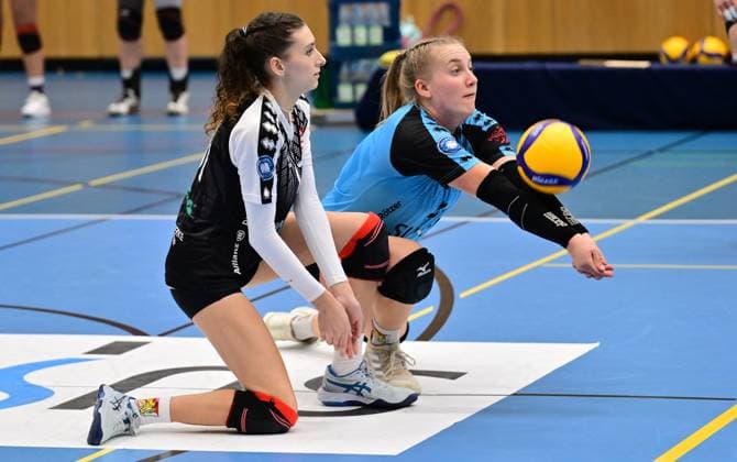 11 12 2023 Volleyball 2 Bundesliga Women Women Season 2023 2024 TV Suspa Altdorf BSP MTV Stuttgart xwoxzix Jadea Lehner 11, TV Altdorf Katharina Schön 2, TV Altdorf