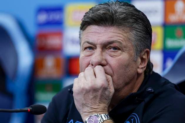 Italy: press conference, PK, Pressekonferenz SSC Napoli SSC Napoli s italian coach Walter Mazzarri during the SSC Napoli press conference the day before the Champions League football match against Braga at the Konami center in Castel Volturno on 11 December, 2023 ABPH3801 Copyright: xAntonioxBalascox