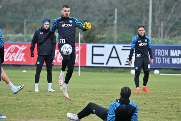 IPP20231211 Football - soccer: UEFA Champions League 2023 2024, S.S.C. Napoli - S.C. Braga, Foto IPP Felice De Martino Castel Volturno (Ce) 11 12 2023 Calcio Allenamento Napoli vigilia gara Champions League con il Braga (Verwendung nur in Deutschland - GERMANY ONLY) *** IPP20231211 Football soccer UEFA Champions League 2023 2024, S S C Napoli S C Braga, Photo IPP Felice De Martino Castel Volturno Ce 11 12 2023 Calcio Allenamento Napoli vigilia gara Champions League con il Braga Use only in Germany GERMANY ONLY 