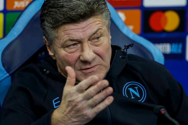 Italy: press conference, PK, Pressekonferenz SSC Napoli SSC Napoli s italian coach Walter Mazzarri during the SSC Napoli press conference the day before the Champions League football match against Braga at the Konami center in Castel Volturno on 11 December, 2023 ABPH3989 Copyright: xAntonioxBalascox