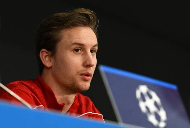 Football, Men, Season 2023 2024, UEFA Champions League Group C, Matchday 6 , 1 FC Union Berlin Real Madrid, Press conference training of Union at the Olympiastadion the day before the match, in the picture goalkeeper Frederik Rönnow 1 FC Union Berlin , 11 12 2023, Copyright: xMatthiasxKochx