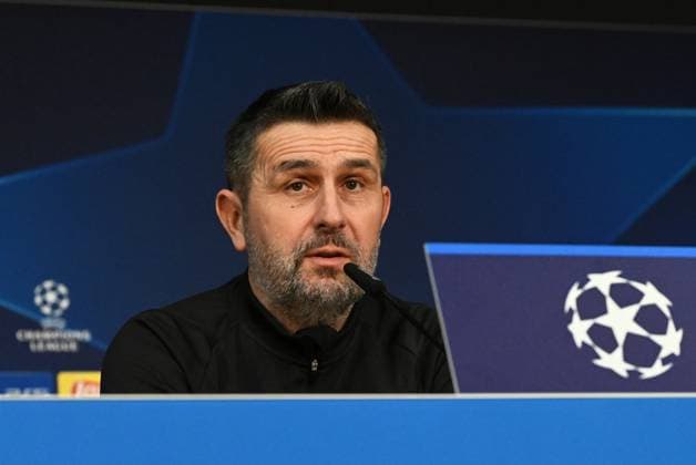 Football, Men, Season 2023 2024, UEFA Champions League Group C, Matchday 6 , 1 FC Union Berlin Real Madrid, Press conference training of Union at the Olympiastadion the day before the match, in the picture coach Nenad Bjelica 1 FC Union Berlin , 11 12 2023, Copyright: xMatthiasxKochx