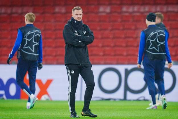 Head coach Jacob Neestrup during FC Copenhagen training on Monday 11 December 2023 FC Copenhagen meets Turkish Galatasaray in the Champions League on Tuesday Photo Liselotte Sabroe Ritzau Scanpix , Copenhagen Denmark  Copyright: Ritzau Scanpix LiselottexSabroex COP15259 spdk20231211-152712-L