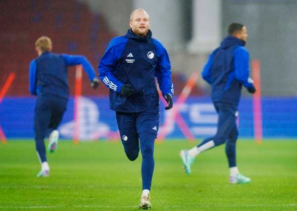 Nicolai Boilesen during FC Copenhagen training on Monday 11 December 2023 FC Copenhagen meets Turkish Galatasaray in the Champions League on Tuesday Photo Liselotte Sabroe Ritzau Scanpix , Copenhagen Denmark  Copyright: Ritzau Scanpix LiselottexSabroex COP15259 spdk20231211-153127-L