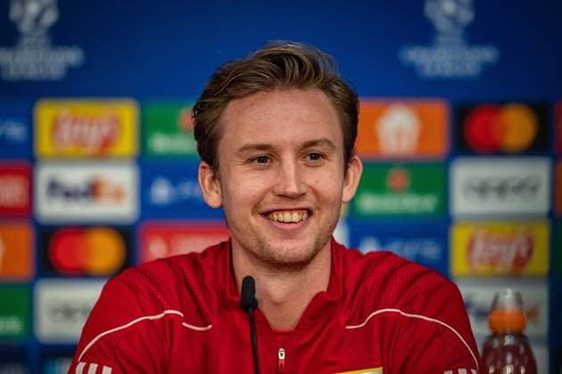 UEFA Champions League press conference and training 1 FC Union Berlin Berlin, 11 12 2023 Frederik Rönnow 1 FC Union Berlin, 1 UEFA Champions League press conference and training 1 FC Union Berlin before the match 1 FC Union Berlin vs Real Madrid, Olympiastadion, Berlin, 11 12 2023 Copyright: xBEAUTIFULxSPORTS LucianoxLimax