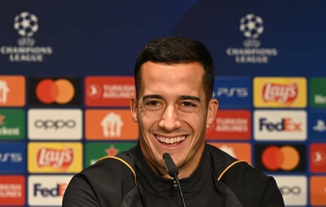 Football, Men, Season 2023 2024, UEFA Champions League Group C, Matchday 6 , 1 FC Union Berlin Real Madrid, Press conference training of Real Madrid in the Olympic Stadium the day before the match, in the picture Lucas Vazquez Real Madrid , 11 12 2023, Copyright: xMatthiasxKochx