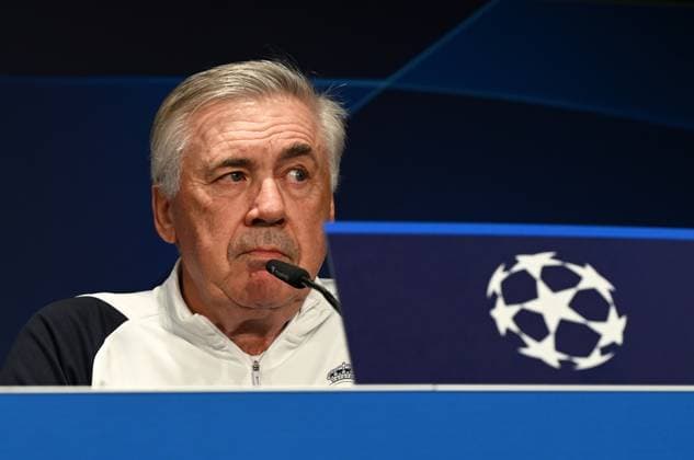 Football, Men, Season 2023 2024, UEFA Champions League Group C, Matchday 6 , 1 FC Union Berlin Real Madrid, Press conference training of Real Madrid in the Olympic Stadium the day before the match, in the picture coach Carlo Ancelotti Real Madrid , 11 12 2023, Copyright: xMatthiasxKochx